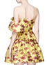 Back View - Click To Enlarge - ALICE & OLIVIA - 'Juliane' ruffle floral jacquard peplum top