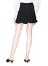 Back View - Click To Enlarge - ALICE & OLIVIA - 'Lani' ruffle trim mock wrap mini skirt
