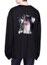 Back View - Click To Enlarge - JUUN.J - Slogan embroidered photographic print long sleeve T-shirt