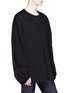 Front View - Click To Enlarge - JUUN.J - Slogan embroidered photographic print long sleeve T-shirt