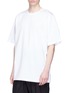 Front View - Click To Enlarge - JUUN.J - Slogan embroidered photographic print T-shirt