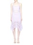 Main View - Click To Enlarge - ALICE & OLIVIA - 'Tamika' cutout floral guipure lace handkerchief dress