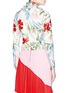 Back View - Click To Enlarge - ALICE & OLIVIA - 'Cody' floral print leather cropped moto jacket