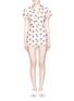 Main View - Click To Enlarge - ALICE & OLIVIA - x Angelica Hicks 'Macall' palm tree print rompers