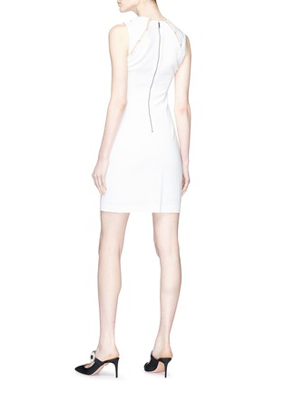 Figure View - Click To Enlarge - ALICE & OLIVIA - 'Kristiana' faux pearl cutout shoulder sleeveless dress