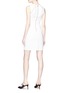 Figure View - Click To Enlarge - ALICE & OLIVIA - 'Kristiana' faux pearl cutout shoulder sleeveless dress
