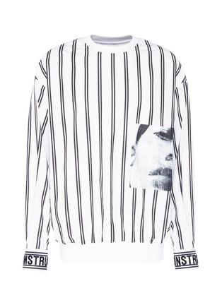 Main View - Click To Enlarge - JUUN.J - Photographic print stripe poplin sweatshirt