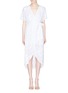 Main View - Click To Enlarge - ALICE & OLIVIA - 'Clarine' paisley embroidered mock wrap dress