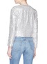 Back View - Click To Enlarge - ALICE & OLIVIA - 'Kidman' sequin boxy jacket