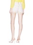 Back View - Click To Enlarge - ALICE & OLIVIA - 'Marisa' floral guipure lace shorts