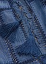 Detail View - Click To Enlarge - ALICE & OLIVIA - 'Tona' crochet lace patchwork chambray dress