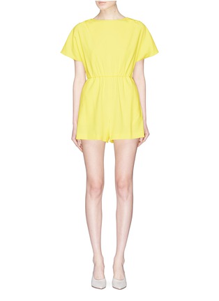 Main View - Click To Enlarge - ALICE & OLIVIA - 'Ashlea' flared sleeve crepe rompers
