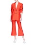 Figure View - Click To Enlarge - 73437 - Cropped flared suiting pants