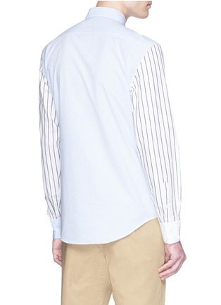  - JW ANDERSON - Colourblock stripe sleeve unisex poplin shirt