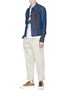 - JW ANDERSON - 'Florence' slogan print panelled unisex denim jacket
