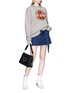 Detail View - Click To Enlarge - JW ANDERSON - 'Cola Boots' print unisex hoodie