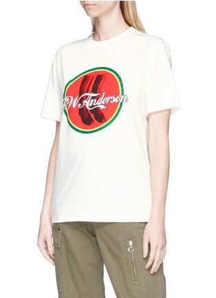 Front View - Click To Enlarge - JW ANDERSON - 'Cola Boots' print unisex T-shirt
