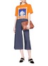 Detail View - Click To Enlarge - JW ANDERSON - 'Baseball Card' appliqué unisex T-shirt