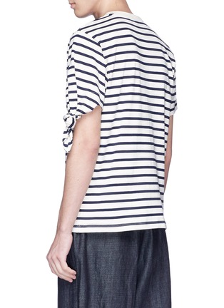  - JW ANDERSON - 'Breton Stripe' embroidered logo unisex T-shirt