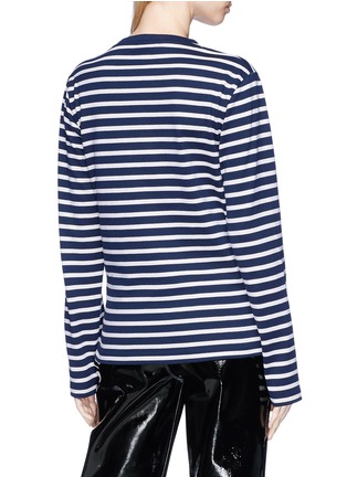 Back View - Click To Enlarge - JW ANDERSON - 'Florence' print stripe long sleeve unisex T-shirt