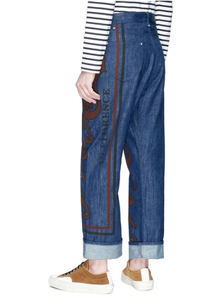  - JW ANDERSON - 'Florence' slogan print unisex jeans