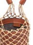 Detail View - Click To Enlarge - STAUD - 'Moreau' macramé net leather bucket bag