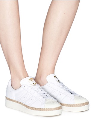 Figure View - Click To Enlarge - ADIDAS - 'Superstar 80s New Bold' espadrille sneakers