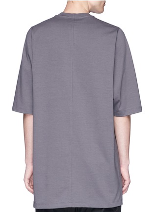 Back View - Click To Enlarge - RICK OWENS  - Reversed seam crew neck T-shirt