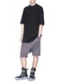 Figure View - Click To Enlarge - RICK OWENS  - Reversed seam crew neck T-shirt