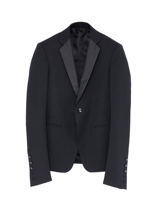 Main View - Click To Enlarge - RICK OWENS  - Virgin wool soft tuxedo blazer