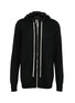 Main View - Click To Enlarge - RICK OWENS  - Cashmere knit zip hoodie