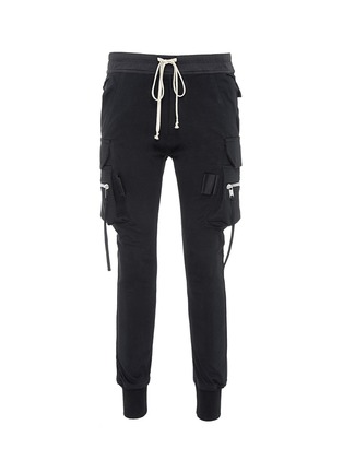 Main View - Click To Enlarge - RICK OWENS  - Slim fit cargo jogging pants
