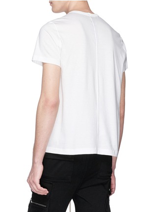 Back View - Click To Enlarge - RICK OWENS  - Crew neck T-shirt