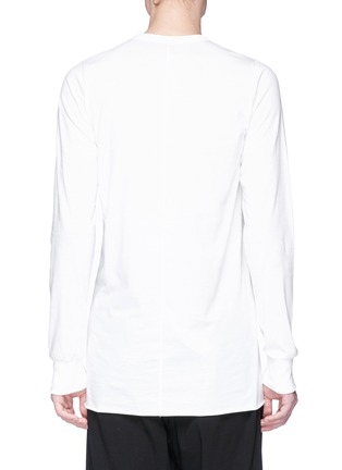 Back View - Click To Enlarge - RICK OWENS  - Long sleeve T-shirt