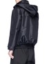 Back View - Click To Enlarge - RICK OWENS  - Retractable hood oversized windbreaker jacket
