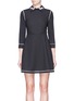 Main View - Click To Enlarge - HELEN LEE - Geometric bunny embrodiered collar dress