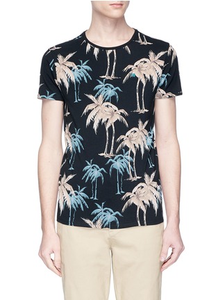 Main View - Click To Enlarge - SCOTCH & SODA - Palm tree print T-shirt