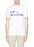 Main View - Click To Enlarge - SCOTCH & SODA - 'I Love Beaches' logo print T-shirt