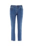 Main View - Click To Enlarge - VETEMENTS - Staggered cuff cropped unisex jeans