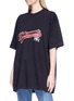 Front View - Click To Enlarge - VETEMENTS - Logo embroidered unisex T-shirt