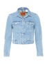 Main View - Click To Enlarge - VETEMENTS - Cropped panelled unisex denim jacket