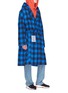 Detail View - Click To Enlarge - VETEMENTS - Gingham check oversized unisex robe jacket