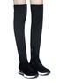 Figure View - Click To Enlarge - ASH - 'Limited' sueded thigh high boots