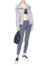 Figure View - Click To Enlarge - ADIDAS BY STELLA MCCARTNEY - 'Training' perforated panel track jacket
