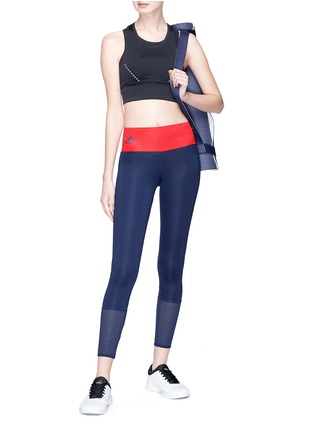 Figure View - Click To Enlarge - ADIDAS BY STELLA MCCARTNEY - 'Training Ultimate' mesh panel climalite® performance tights