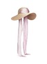 Main View - Click To Enlarge - EUGENIA KIM - 'Bunny' detachable satin tie straw hat