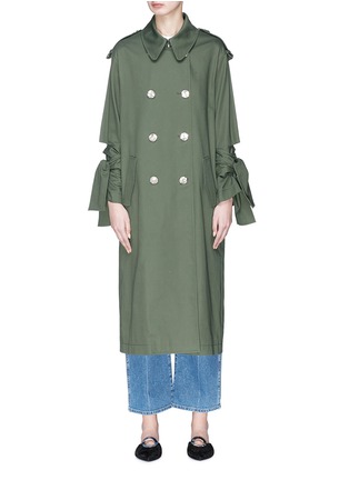 Main View - Click To Enlarge - PORTSPURE - Tie cuff trench coat