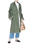 Figure View - Click To Enlarge - PORTSPURE - Tie cuff trench coat
