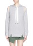Main View - Click To Enlarge - PORTSPURE - Cold shoulder hoodie