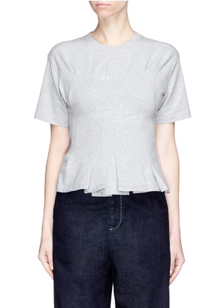 Main View - Click To Enlarge - PORTSPURE - Zip back pleated top